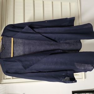 Size 12 Preston and York Navy linen jacket